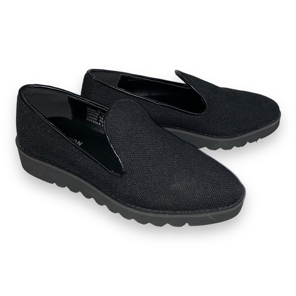 NEW Reaction Kenneth Cole Black Malibu Knit Loafers Wedge Women’s Size 6 - Picture 9 of 10